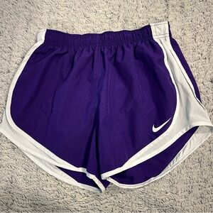 Nike Women's Athletic Shorts in Purple and White